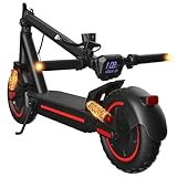 Electric Scooter Adults 10' Off-Road Pneumatic Tire 1200W Motor Max 33 Miles Long Range, 30 MPH Top Speed with Cruise Control, Dual Suspensions, Turn Signals Foldable E-Scooter, UL-2272 Certified