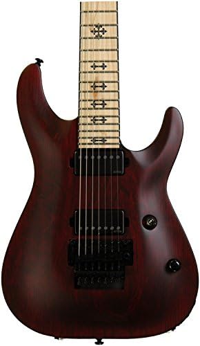 Schecter JL-7 Jeff Loomis Artist Model 7-String Solid-Body Electric Guitar, Vampire Red Satin