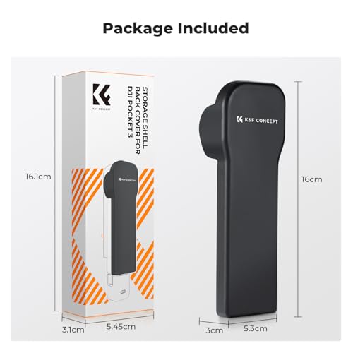 Image of K&F CONCEPT Gimbal Protective Cover Lid Compatible with DJI Osmo Pocket 3 Creator Combo, Portable Hard Case with Soft Lining, Pocket 3 Accessories