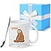 TRIENCY Anti Stress Tasse - Geschenk für Kollegin, Chef zum Geburtstag, Abschied - Lustig Arbeit, Büro Tasse mit Spruch für Frauen, Männer- Faultier Tasse für Freundin, Schwester, Freunde, Bruder