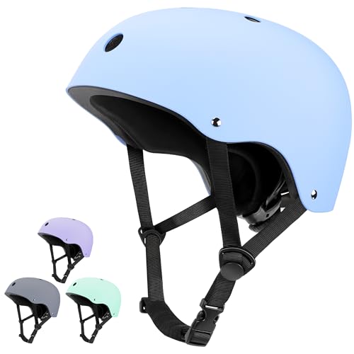 【SG規格x超軽量】 自転車ヘルメット 子供用 チチロバ(TITIROBA) 【快適なエア循環 衝撃吸収】 小学生 キッズ SG規格 四類安全認証取得 調節可能ベルト ポーツヘルメット 全方位保護クッション ブルー M