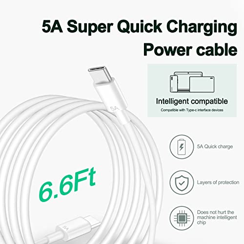 MacBook-Pro-Charger100W-USB-C-Charger-for-MacBook-Pro-16-15-14-13-Inch-MacBook-Air-Charger-USB-C-Laptop-Charger-for-Mac-Book-Pro-Air-2022-M22021202020192018-66ft-5A-USB-C-to-C-Cable