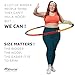 Azhuria Weighted Hula Hoop Plus Size | 3.2lb Weight, 43in Diameter | Extra Large Hula Hoop for Adults Weight Loss | Easy to Spin, Soft Padding | Exercise Hoop for Beginners & Advanced Hoopers