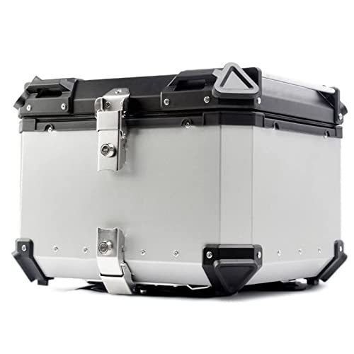 36L 45L 55L 65L 80L 100L Top Box for Motorcycle,Motorcycle Top Box, Aluminum Luggage with Security Lock for Motorbike, Moped, Scooter Capacity Options