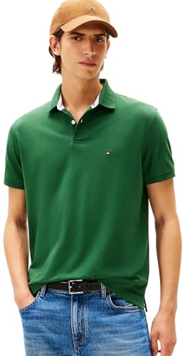 Image of Tommy Hilfiger Men's Short Sleeve Cotton Pique Polo Shirt in Regular Fit 2024 Collection