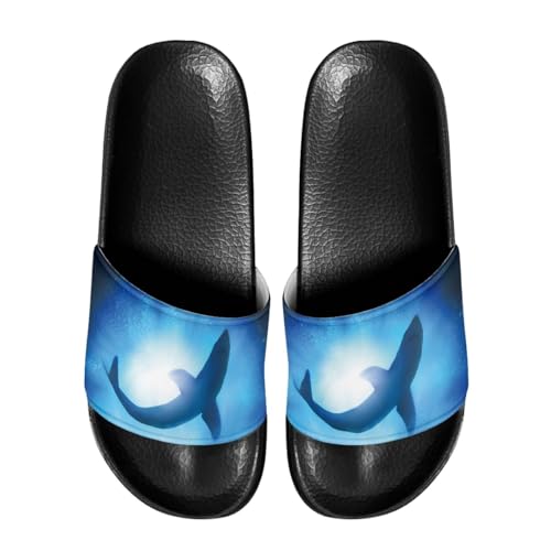 Image of Footwear for Mens Open Toe Athletic Sandals Anti-Slip Sole Slide Sandals Pillow House Flat Shoes Comfortable Slip On Slippers for Indoor & Outdoor