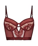 Fühle dich sexy in diesem wunderschönen BH! Der BH liegt durch das Longline-Modell perfekt am Körper an und hat durch die Spitze und die Mesh-Details einen schicken Look. Der BH ist mit einer Schleife auf der Vorderseite versehen. Kombiniere ihn mit dem passenden Slip, um einen rundum schönen Look zu kreieren!