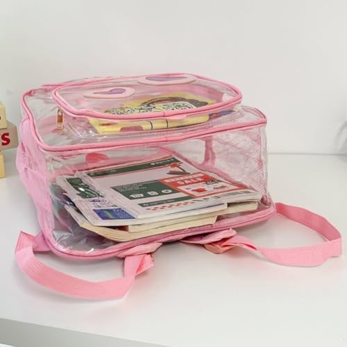 Mochila transparente resistente impermeable con asas reforzadas 3