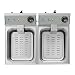Royal Catering Freidora Industrial Profesional RCEF-10DY-ECO (doble con doc cestas 2 x...