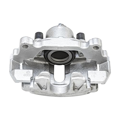 Image of Detroit Axle - Front Right Brake Caliper for Audi A1 A3 TT RS TTS Quattro | VW Bora Jetta Beetle CC Eos Golf GTI Passat, Passenger Side Disc Brake Caliper w /Bracket Replacement