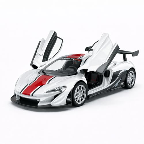 Image of Wizplex MSZ Official Licensed McLaren P1 GTR Diecast Model Car 1:32 Scale | Light & Sound | Pull Back Action | Metal Hypercar Toy | Collectible Display & Gift