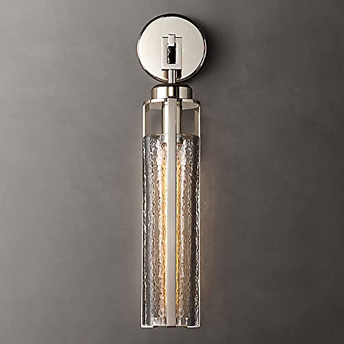 Applique murale industrielle en verre transparent moderne E14 - 2
