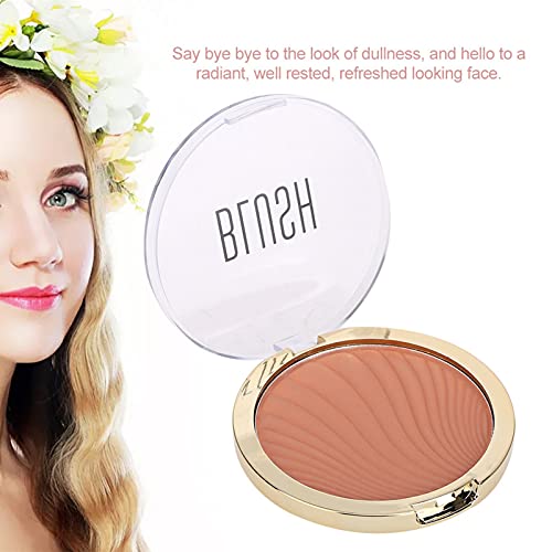 12g Single Color Powder Blush, Long-lasting Waterproof Sweatproof Face Makeup Blusher(4)