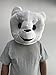 To.beone Plush Polar Bear Mascot Head Costume Bear Mask Adult Costume