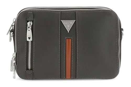 Sac double zip GUESS Torino gris foncé pour organiser vos affaires