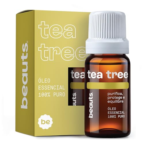 Óleo Essencial Melaleuca (Tea Tree) - 100% Puro e Natural - Purifica, Fortalece a Imunidade, Equilibra a Oleosidade da Pele, Alivia Irritações e Caspa - Para Aromaterapia, Difusor de Óleo Essencial e Massagem - Vegano, 10 mL, Beauts