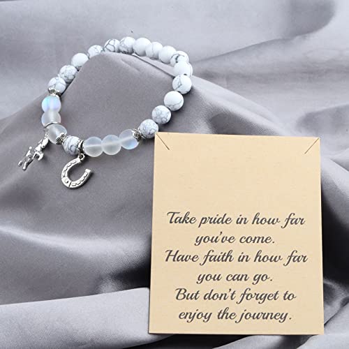 FUSTMW Horse Pendant Necklace Horse Lover Gifts for Horse Rider Equestrian Gifts Horse Horse Inspirational Gift4