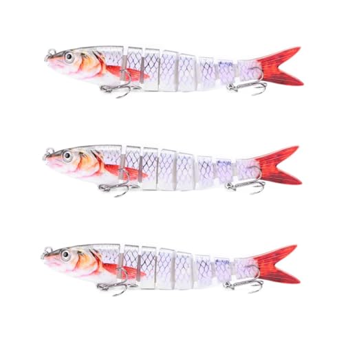Appâts de poisson multi-segments à action de nage fluide et dynamique