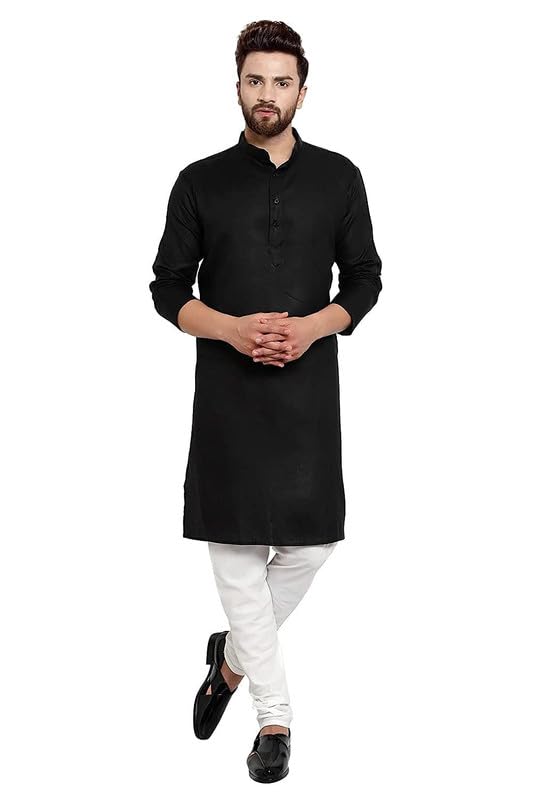Image of GOLAZO Men's Cotton Kurta Pyjama Set Combo - Pack of 2 | Traditional Ethnic Wear for Festivals & Celebrations