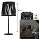 HOME DECO FACTORY, LAO0190, Modern Design Outdoor Solar Lamp, Energy Saving, Warm Light, Easy Installation, Weather Resistant, H40 cm, Black