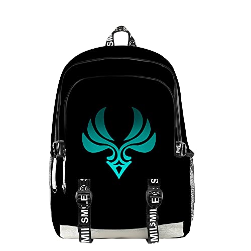 xiao Merch Rucksack Schultasche Teenager Muster Tasche Reiserucksack dreiteiliges Set Tasche, 4 Cover