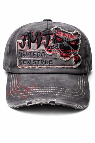 Image of Adjustable Soft Cotton Denim Cap for Men Women Baseball Vintage Washed Distressed Hats Adjustable Stylish Cap Regular Fitted