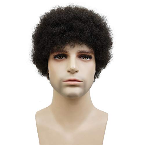 Aimole Afro Short Curly Wigs 100% Human Hair Wig...