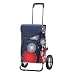 Produktbild Andersen Einkaufstrolley Royal Stahlgestell klappbar mit Metallspeichenrad 25 cm und 41 Liter Einkaufstasche Lily mit Kühlfach blau/rot/weiß