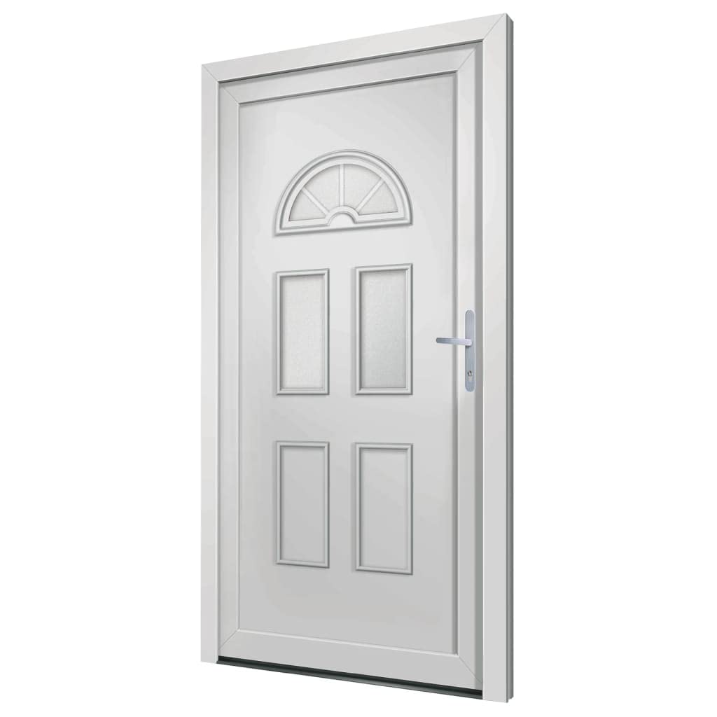 Porte d entrée blanc 98x198 cm PVC