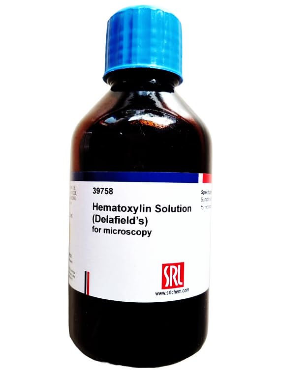SRL Hematoxylin solution (Delafield`s) for microscopy, 125ml Liquid, Storage:Room Temperature, Shelf Life: 24 Months for laboratory use-image-27