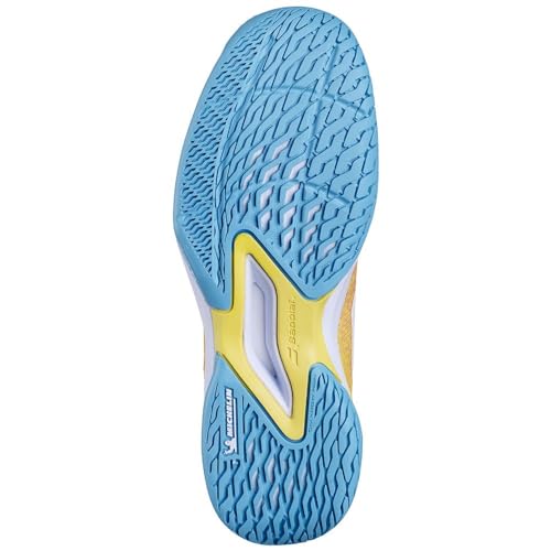 Babolat Jet Mach 3 Junior All Court Girl Tennis Shoes (Coral/Gold Fusion) (Coral/Gold Fusion, US Footwear Size System, Big Kid, Numeric, Medium, 6.5)2