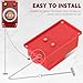 Angoily 4pcs Emergency Fire Call Point Hammer Mini Fire Button Smash Tool Glass Breaker for Extinguisher Box with Ergonomic Grip 13In Portable Safety Hammer Window Breaker Tool, Silver