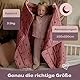 BLENKZ. Gewichtsdecke Kinder 3,5 kg – 100x150 cm | Entspannungsdecke mit Baumwoll-Oberfläche Oeko-TEX Zertifiziert (Herz Rosa Rot,3,5kg-100x150 cm)
