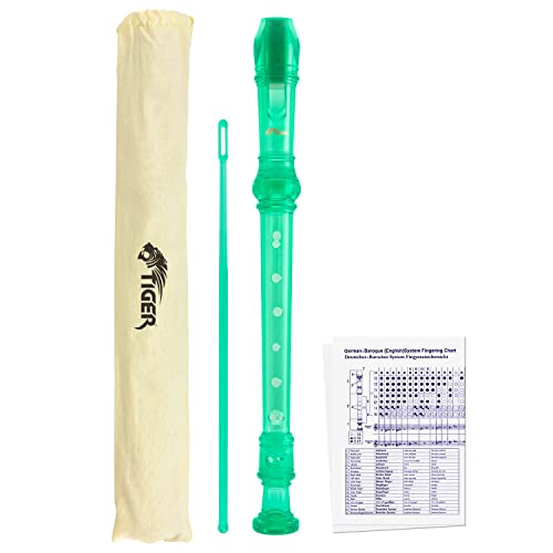 Tiger REC7-GR Flûte à Bec pour Enfants - Vert