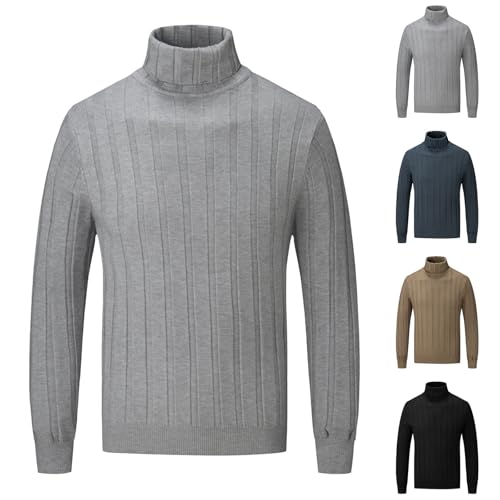 Cambkatl Men's Turtleneck Sweaters Slim Fit Stretch Pullover Casual 2025 Fall Winter Long Sleeve Knitted Sweater Tops2