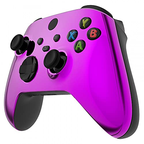 Image of MODDEDZONE Custom Wireless UNMODDED Controller for Xbox One S /X and PC - Exclusive and Unique Designs - The Perfect Gaming Gift for Enthusiasts Chrome Purple