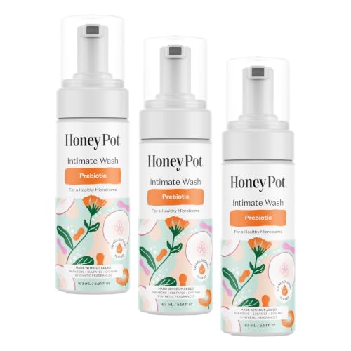 Image of The Honey Pot Company - Feminine Wash - Prebiotic - Herbal Infused w /Aloe Vera, Apple Cider Vinegar, and Prebiotics - pH Balanced, Feminine Care for Sensitive Skin - 5.51 Fl Oz (Pack of 3)