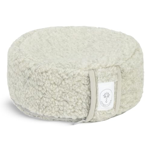 Meditationskissen aus Merino Schafwolle | Yogakissen mit...