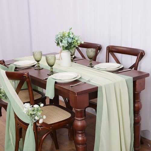 Mousseline de soie pour arche de mariage et décoration de table romantique - 5