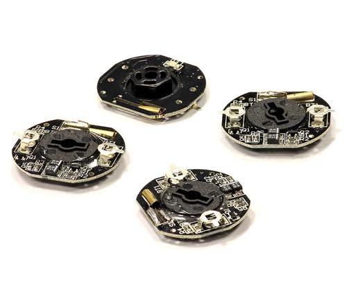 GTP RC Dynamic LED Wheel Light Kit (4) by for 1/10 Drifting and Touring Car