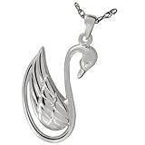 asche Andenken Schmuck Urns UK Kensington Swan Verbrennung Asche Schmuck Anhänger, 925 Silber