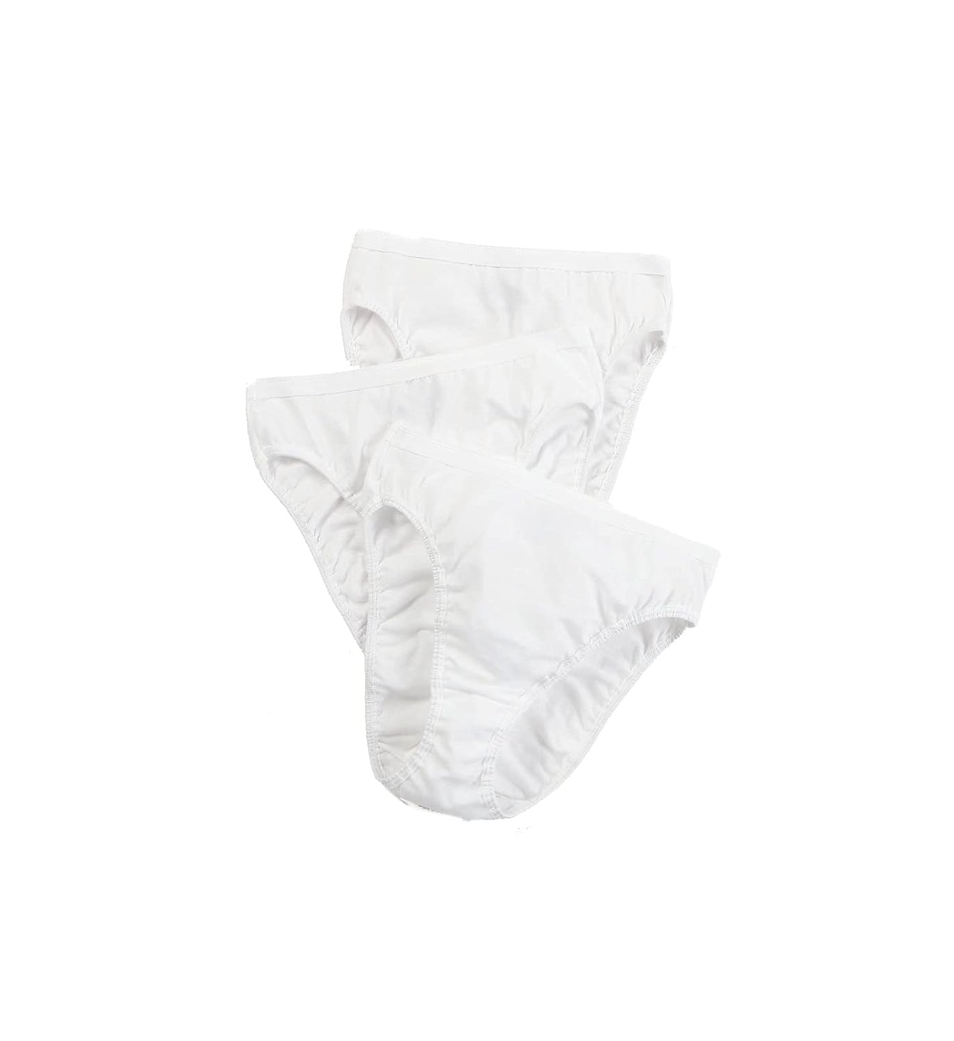 Fruit of the Loom Womens 3 Pack Cotton Hi-cut Panties