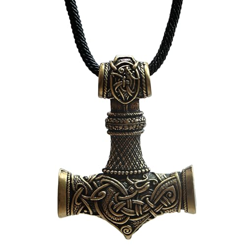Norse Viking Thor Hammer Necklace Mjolnir Necklace for Men Talisman Jewelry2