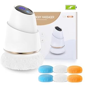 Body Sculpting Machine Cordless-Upgraded, Cellulite Massager Electric with 9 Level Speeds, 6 Skin-Friendly Pads, Cellulite Remover for Legs, Arms, Belly, Waist