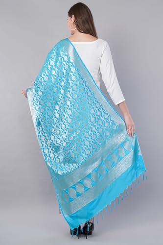 Banarasi Dupatta with Light Gold Zari Work/Women's Indian Wear Shawl/Scarf/Wrap2