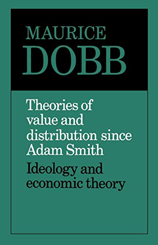 Theories of Value and Distribution since Adam S... 0521099366 Book Cover