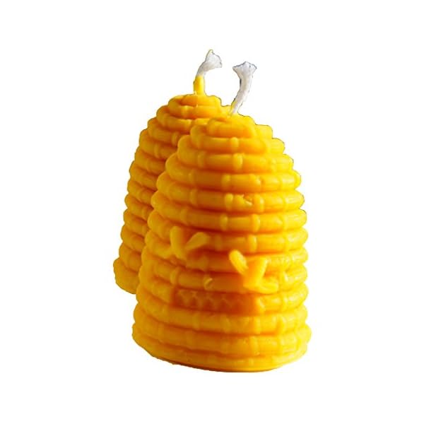 Naturra 2 100% Bienenwachs Kerzen Bienenstock Honigkorb