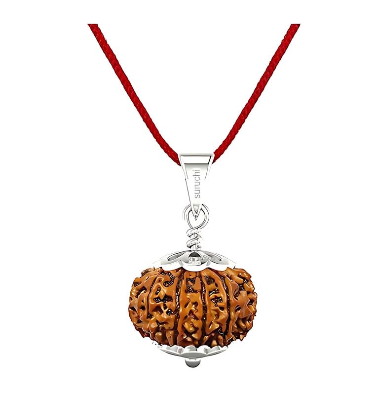 Pure 925 Silver Rudraksha Pendant 1/2/3/4/5/6/7/8/9/10/11/Ganesh/Gaurishankar mukhi Astrological Original Nepali BIS Hallmark Sterling Silver Cap Pendant Natural & Certified for Men & Women-image-45