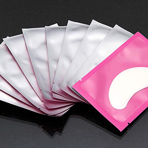 Baisidai 10 Pairs Under Eye Pads Patch Taps for DIY False Eyelash Lashe Extension Makeup (A-Style 10Pcs)