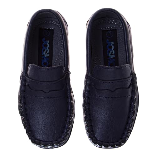 Image of Josmo Boys Moccasin Driving Loafers - Casual Dress Penny Slip On Boat Shoes (Sizes: 5-10 Toddlers / 11-13 Little Kids / 1-5 Big Kids)